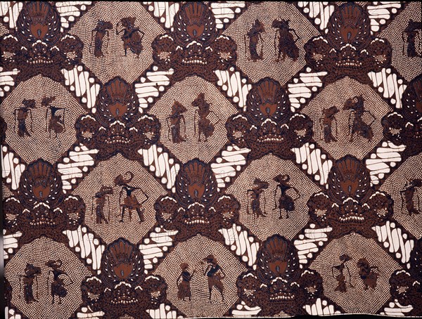 Detail of a batik pattern that was worn by the brother of a bridegroom at the second stage of a wedding