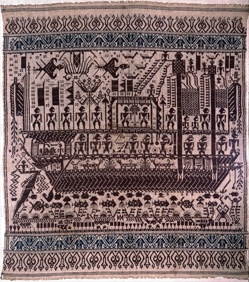 Palepai (meaning ship) cloth from Lampong
