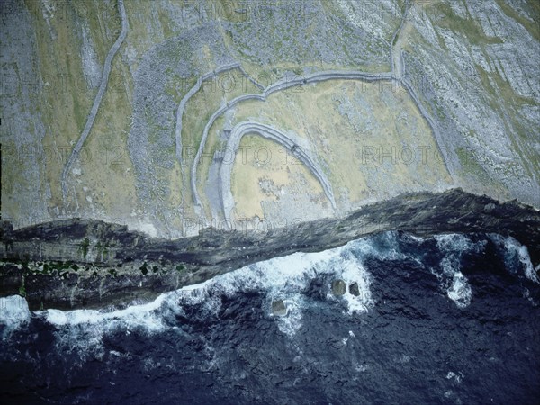 Aerial view of the Fort of Dun Aengus