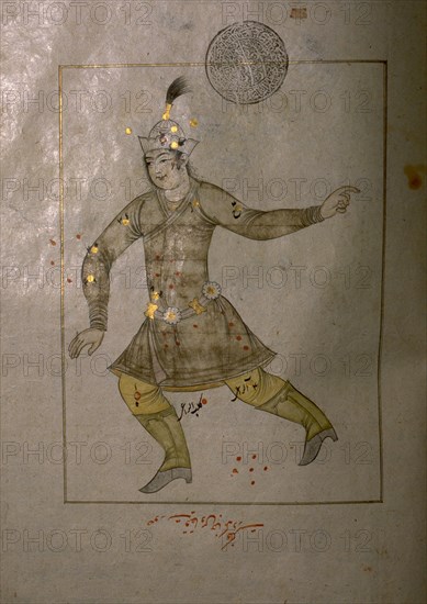 Illustration from a copy of The Book of Fixed Stars, written originally by the great Muslim astronomer Adb al Rahman Umar al Sufi