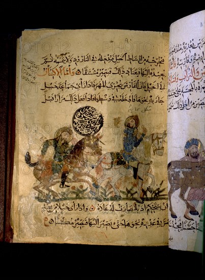 Illustration from Nihayat al Sul, a Mamluk manual on horsemanship