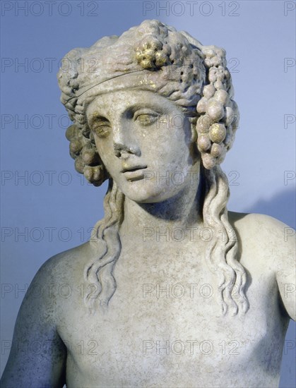 A statue of Bacchus, god of wine