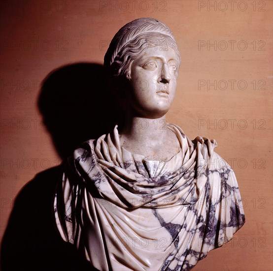 Marble portrait bust of Poppaea