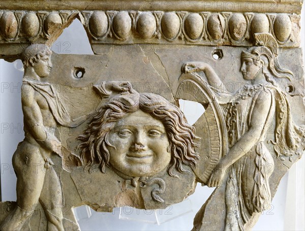 Decorative relief from the Temple of Apollo on the Palatine