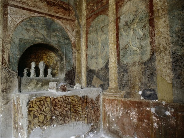 Household shrine in the House of the Menander