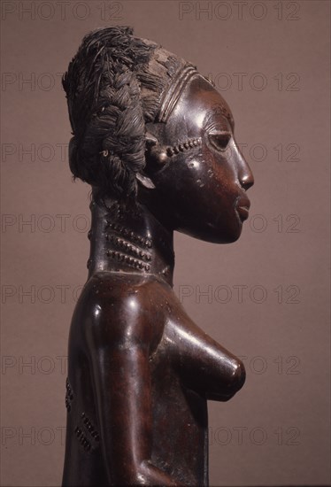 Baule figure sculpture representing a spirit wife