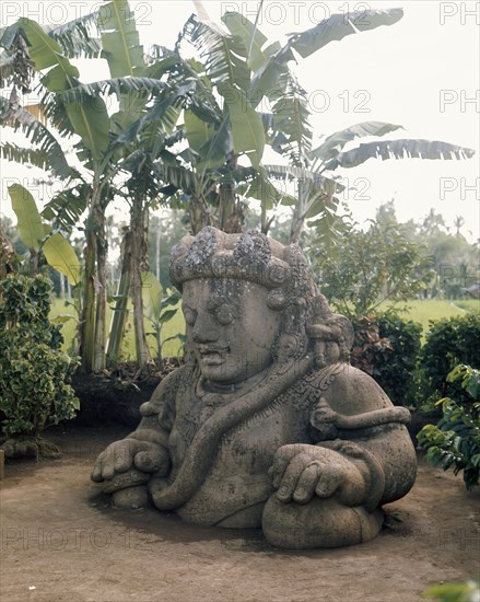 One of the huge stone raksasa demons that protected the temple from evil spirits