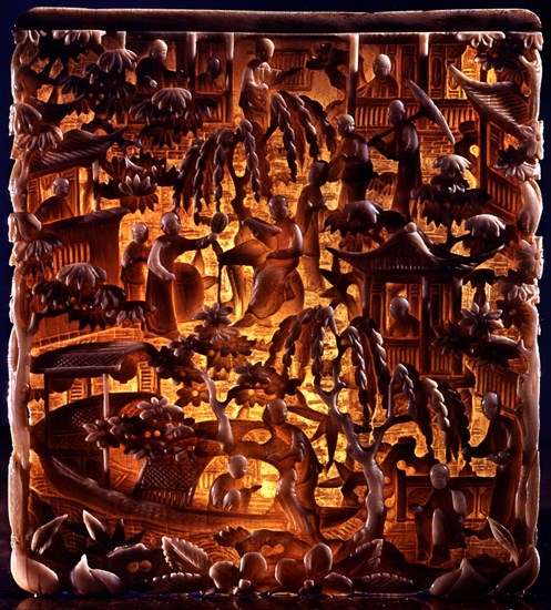 Panel from an ivory box
