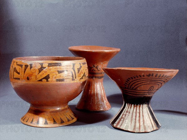 The more sophisticated Aztec pottery was reserved for noblemen and priests