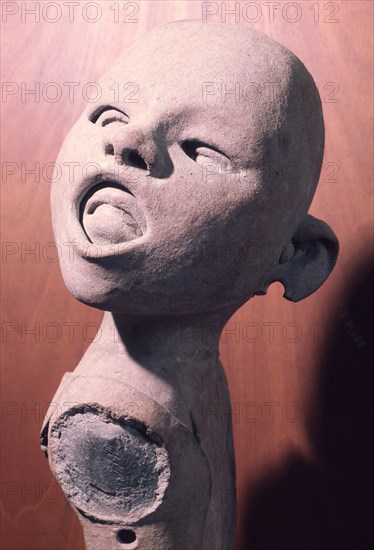 Head of Xipe Totec, the Flayed Lord, dressed in the skin of a sacrificial victim