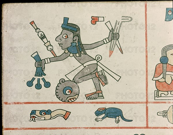 Detail of a page from the Codex Fejervary Mayer