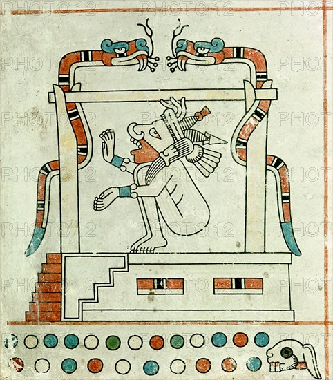 Detail of a page from the Codex Fejervary Mayer