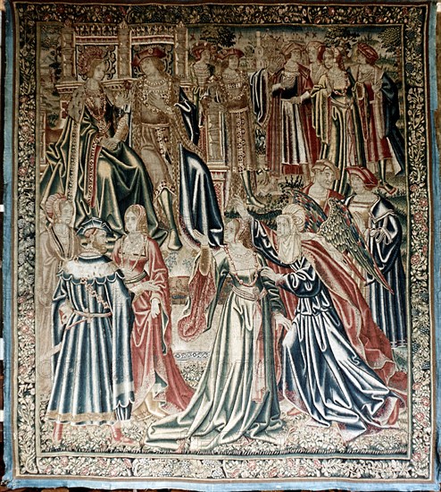 The tapestry Medeia aiding the Argonauts from the series The story of Jason