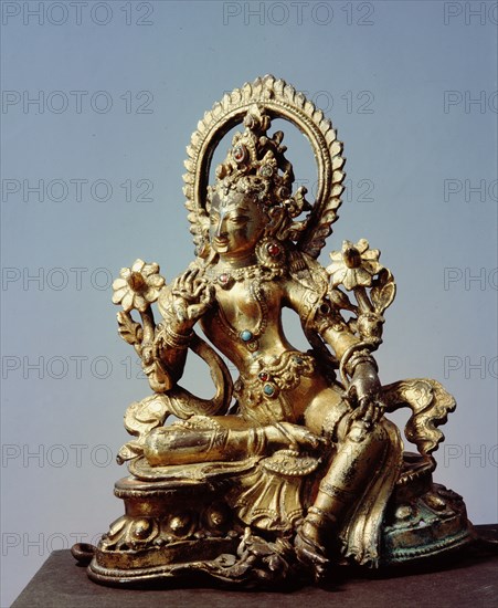 Khadiravani, dweller in the Khadira forest, a form of Green Tara, the Saviouress