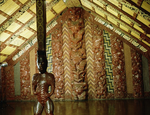 Te Hau Ki Turanga meeting house, built by the Ngati Kaipoho tribe in 1842