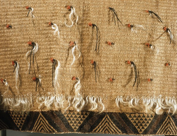 Womans rapaki, or skirt, bordered with taniko weaving