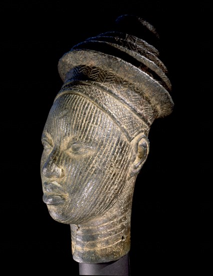 A miniature head from an ancestral shrine