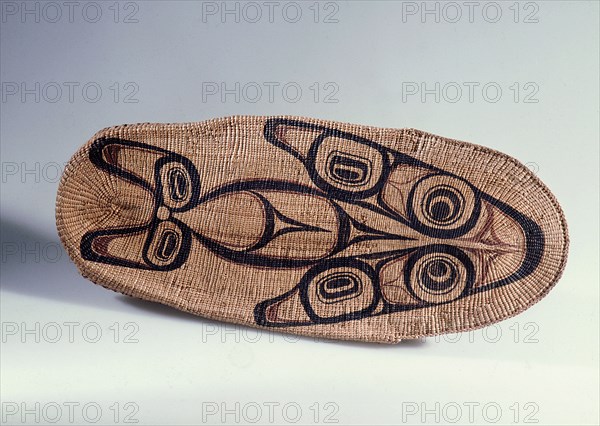 Cradle woven by Mrs Edenshaw, wife of the most famous Haida carver, Charles Edenshaw