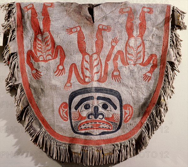Neck robe painted to represent a headless spirit
