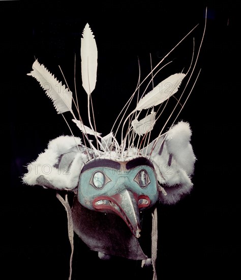 Wooden mask from the Voznesensky Collection in the form of a mosquito (according to the collectors note)