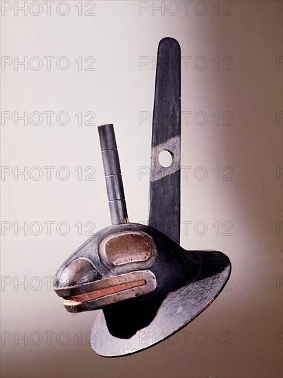 Helmet with potlatch rings