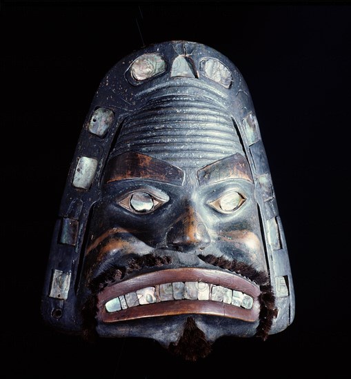 Mask representing a mans face