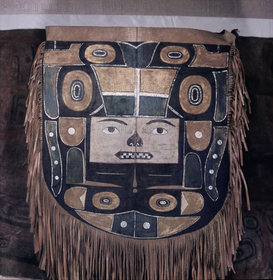 Shamanss fringed apron