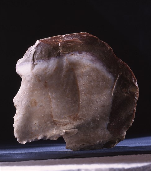 Jasper flint, may have been modified to suggest the form of a bear