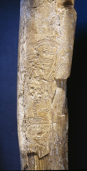 Female figure carved on a mammoth tusk