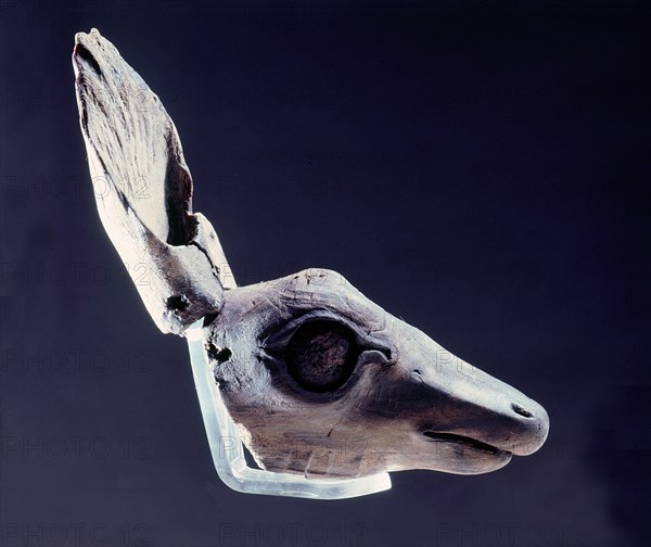 Deer head ceremonial effigy