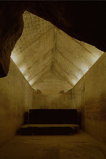 The pyramid of Unas, Saqqara