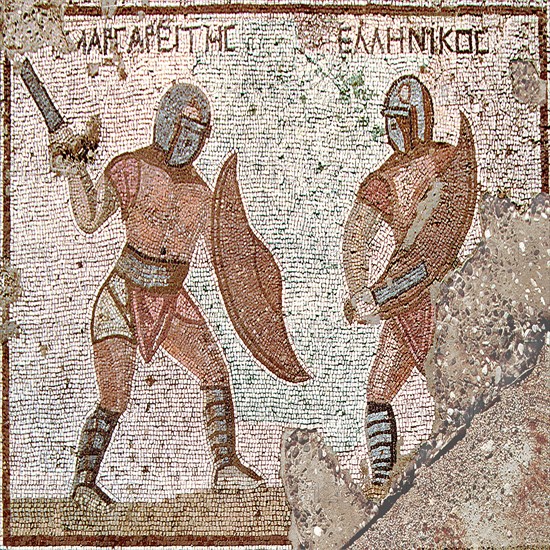 Mosaic from the House of the Galdiators