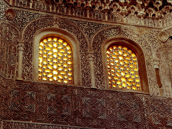 The windows of the prayer hall of the Madrasa of Yusuf I, Granada Country of Origin: Spain