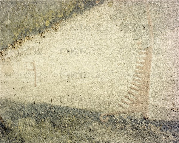 Petroglyph depicting a ship