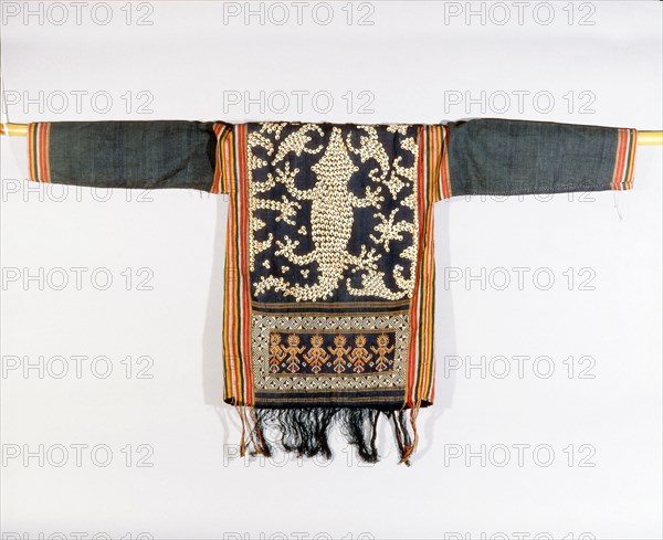 Cut shell decorated jacket worn by Apo Kayan people at ceremonies connected with agriculture, warfare, and the commemoration of the dead