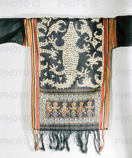 Cut shell decorated jacket worn by Apo Kayan people at ceremonies connected with agriculture, warfare, and the commemoration of the dead