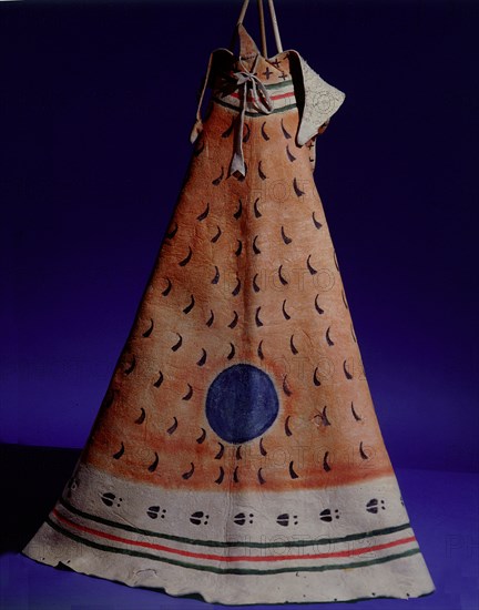 Model tipi with one of the types of sacred images applied to Medicine tipis