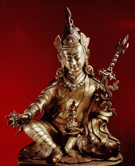 Padmasambhava, the original founder of Lamaistic Buddhism, who came to Tibet in 747 AD & taught the Tantric doctrine