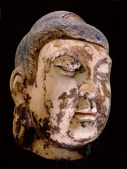 Unidentified polychrome head