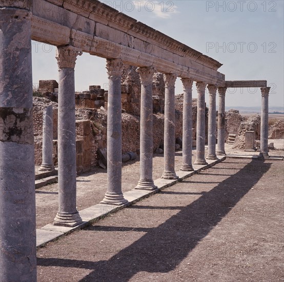 The Roman ruins at Thuburba Majus