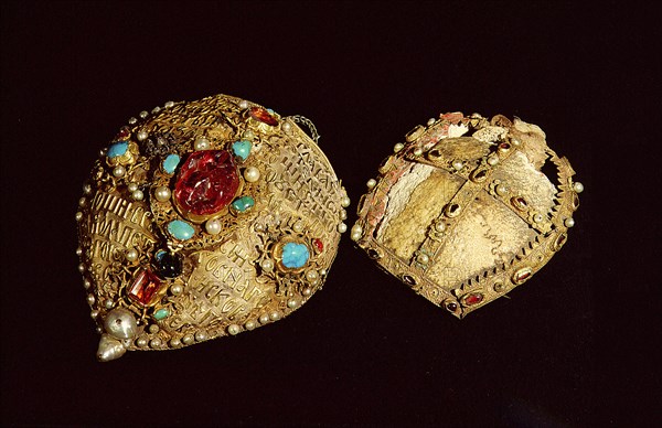 A reliquary of a large part of the skull of St John the Baptist