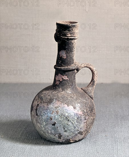 Vases like this are often found in Roman burials filled with perfume for the dead