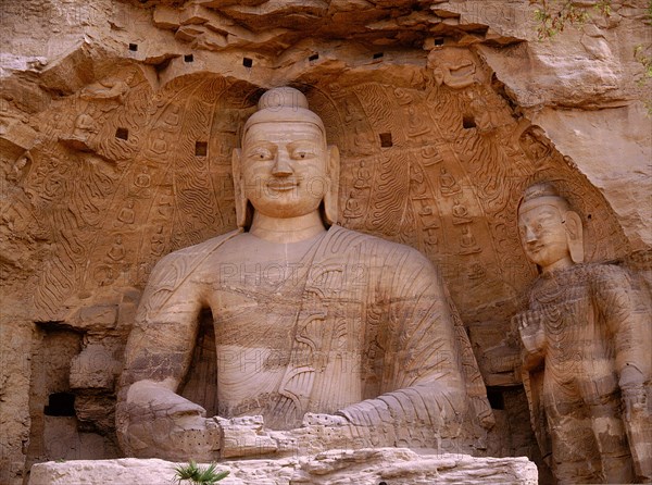 The oldest known example of the Buddhist art rock carving