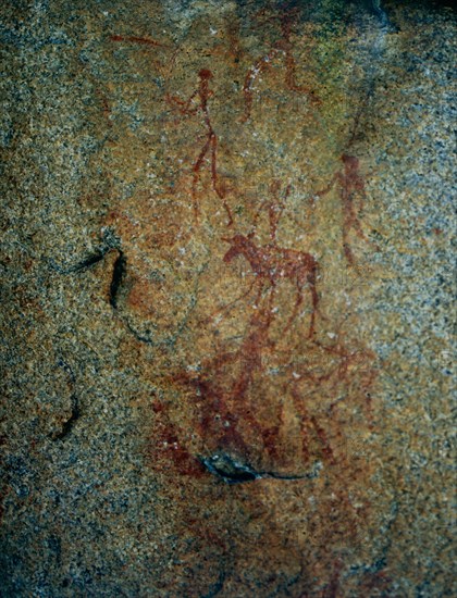 Hunting or ritual scene