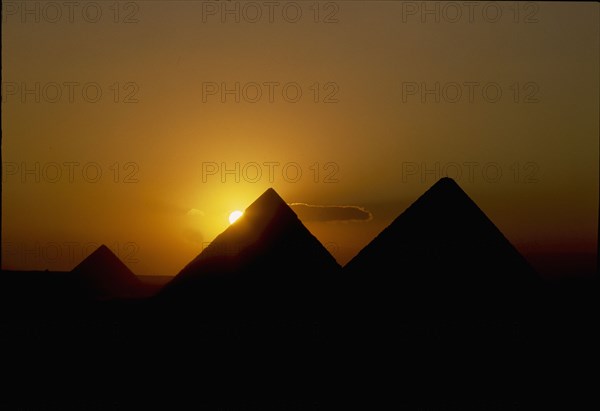 The pyramids at Giza