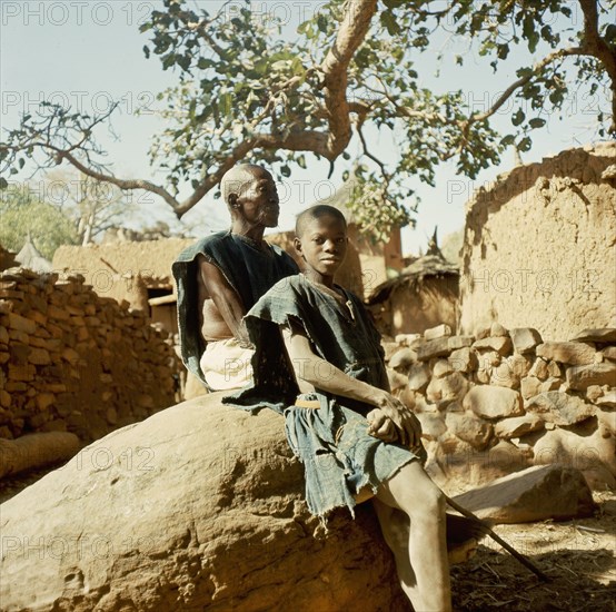 A Dogon elder and boy