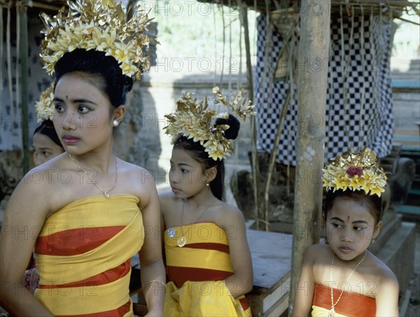 Pura Puseh at Desa Sempidi during the Galungan festival