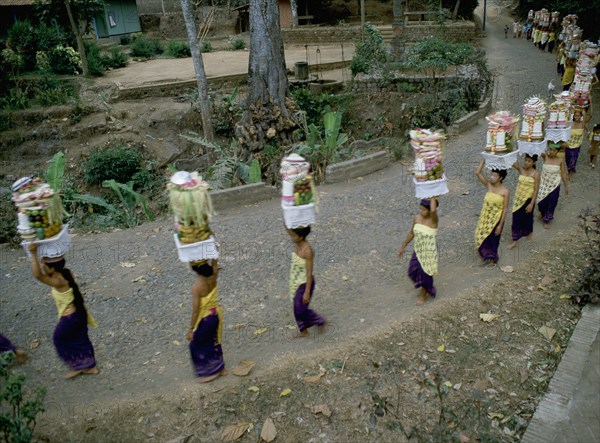 Pura Puseh at Desa Sempidi during the Galungan festival