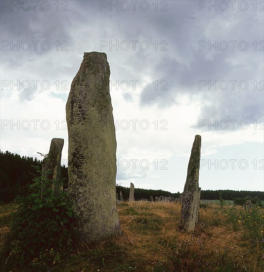 Burial site with stones forming the shape of a ship