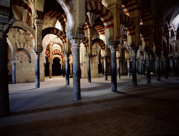 The interior of the Great Mosque at Cordoba